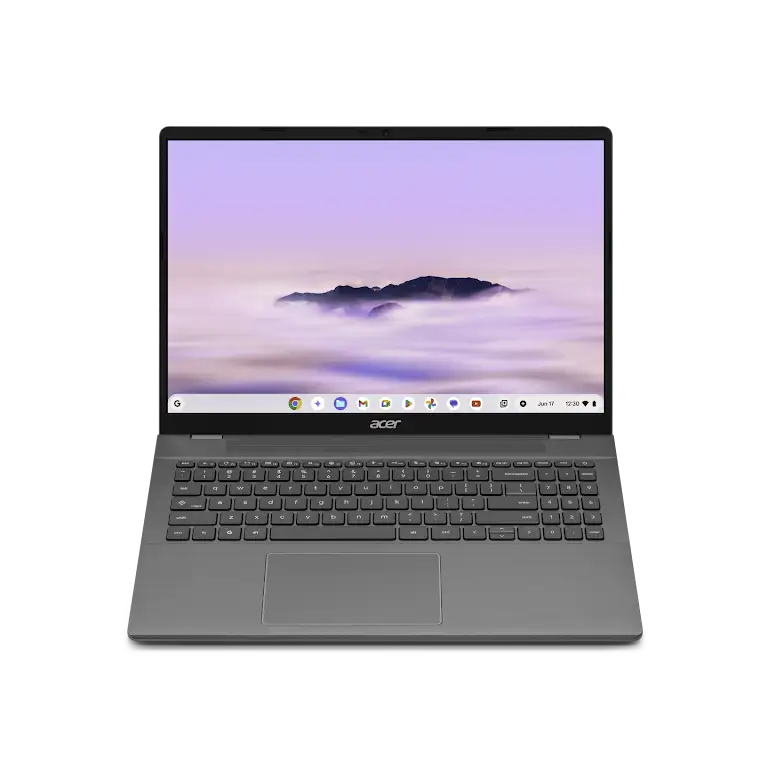Acer Chromebook Plus 516 device open laptop.