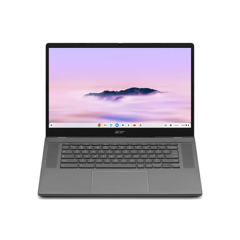 Acer Chromebook Plus 515 device open laptop.