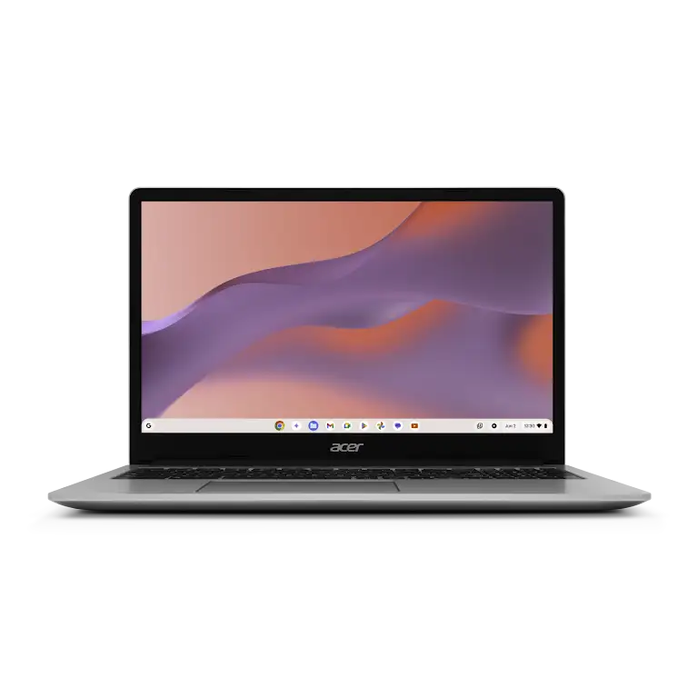 Acer Chromebook 315 magma device front view.