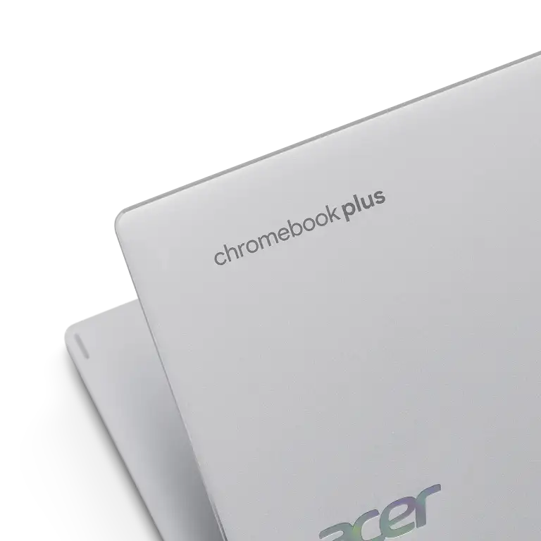 Acer Chromebook Plus Spin 514 device up-close look at the back side.