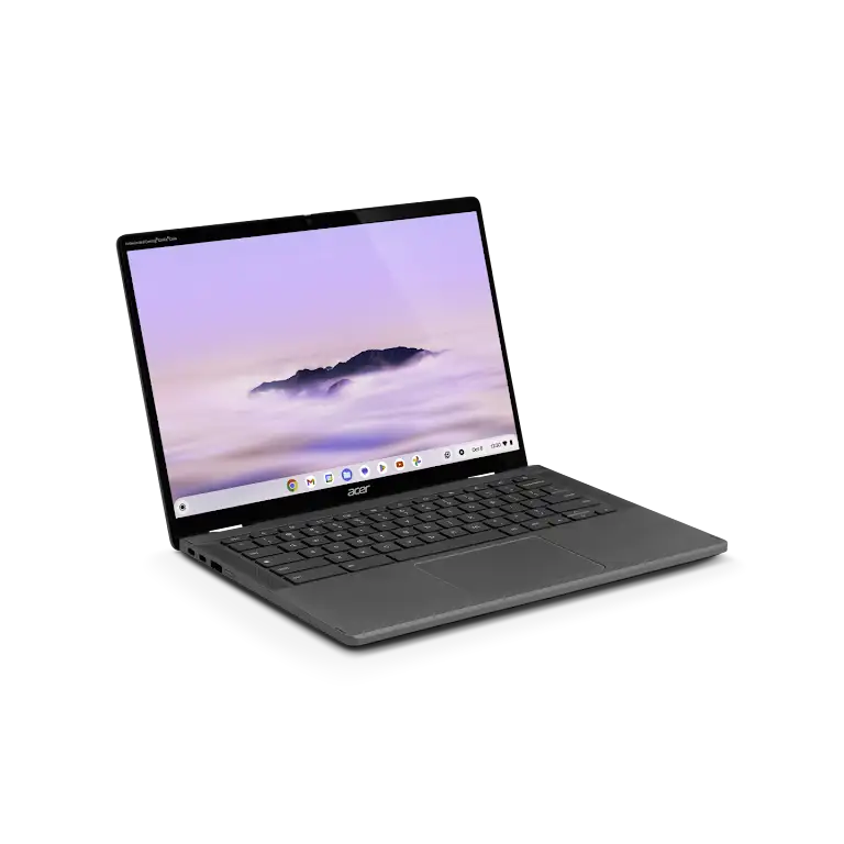 Acer Chromebook Plus Spin 714 device left side view.